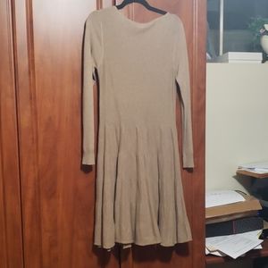 Long sleeve midi sweater dress